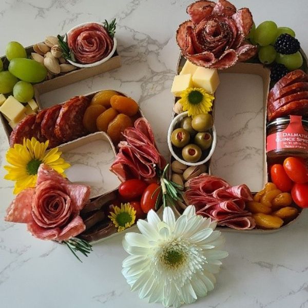Charcuterie Numbers/Letters – Sara's Boxes and Boards